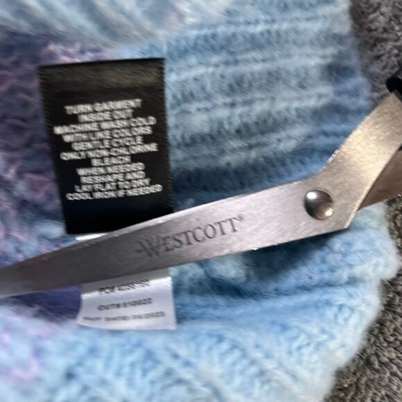 Torrid Cardigan Sweater Womens 3X Blue Pink Camille Check Summer Song Preppy - Picture 8 of 11